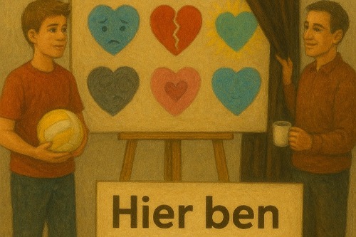  In het Wolderhuus onthullen wij het gezamenlijke kunstwerk “Hier ben ik weer!”. Dit werk is gemaakt door mensen die gereanimeerd zijn en hun naasten.