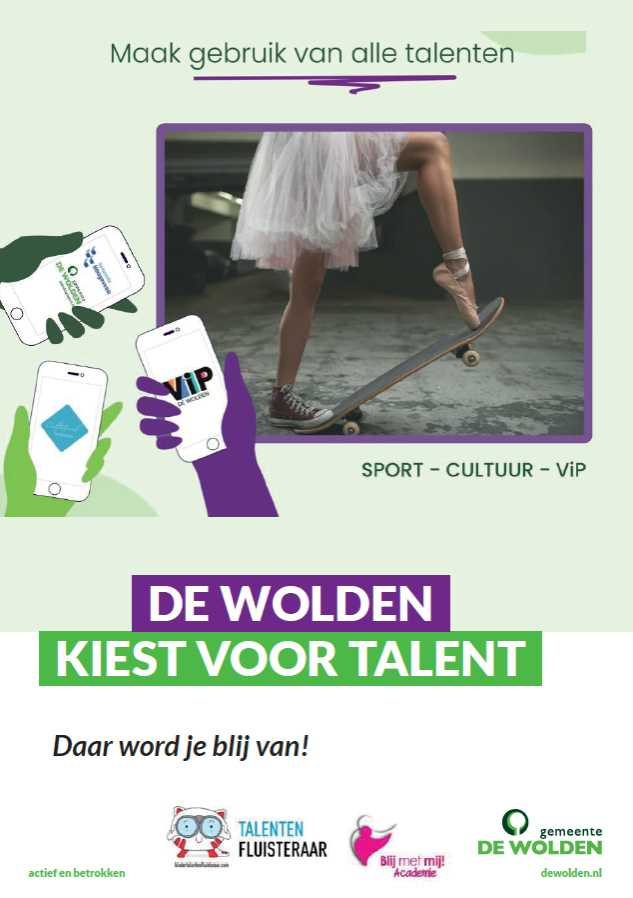 Voorkant van de hand-out Maak gebruik van alle talenten