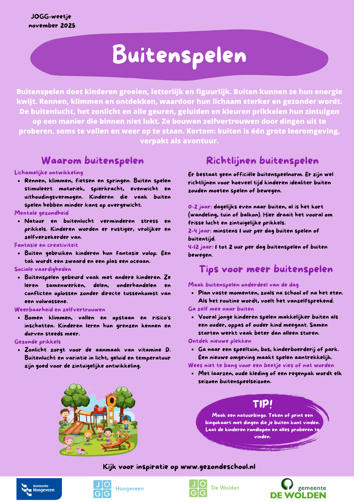 JOGG weetje november 